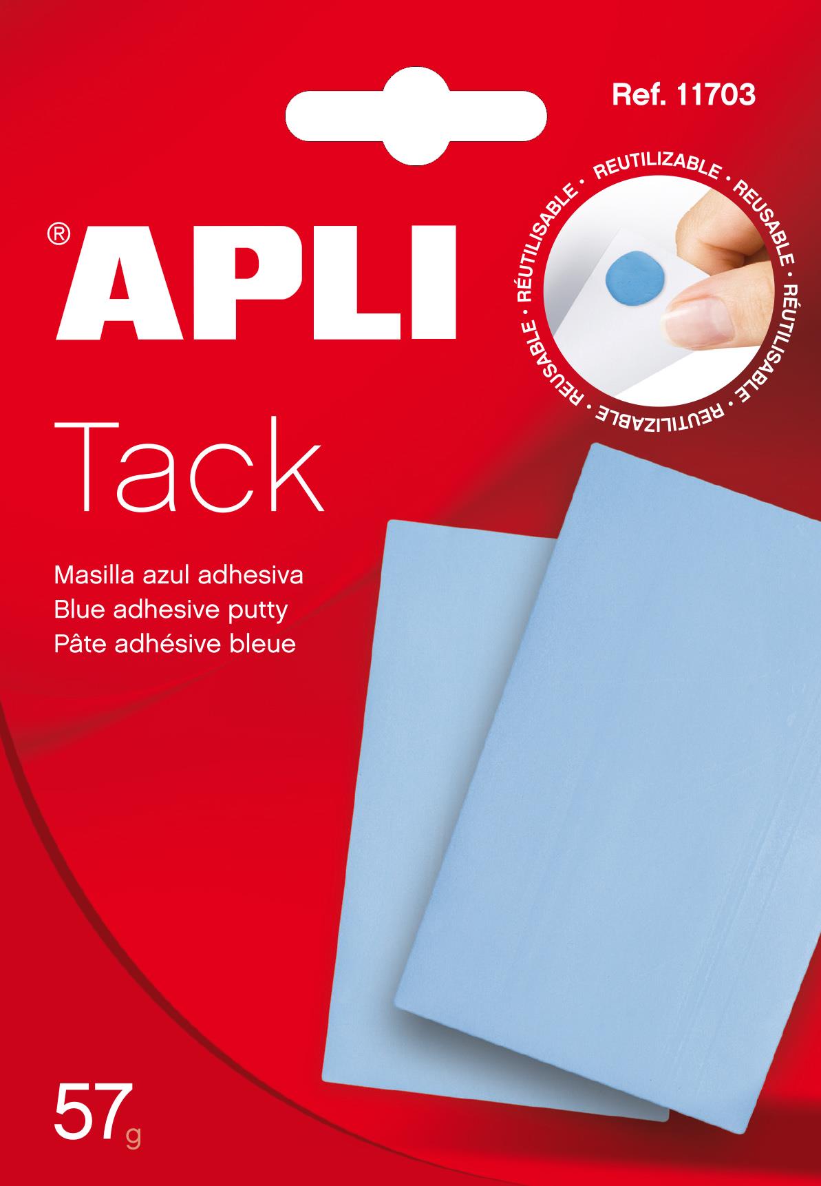 Blu Tack - Masilla adhesiva original, Paquete de 4